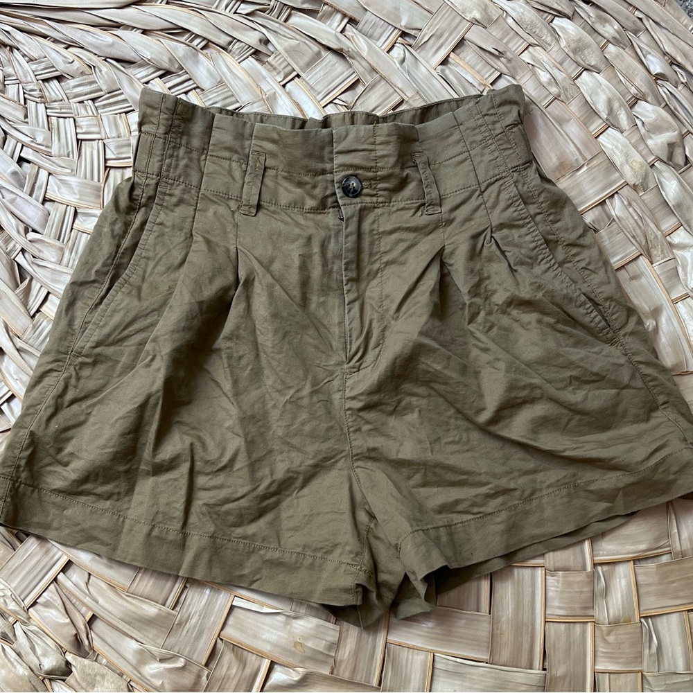 MADEWELL High Rise Paper Bag Shorts